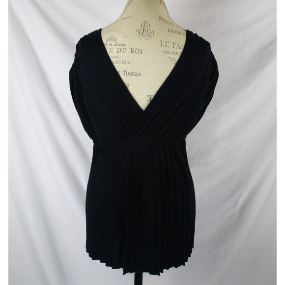 Anthropologie Yellow Bird Black Sweater V-neck - Picture 3 of 8